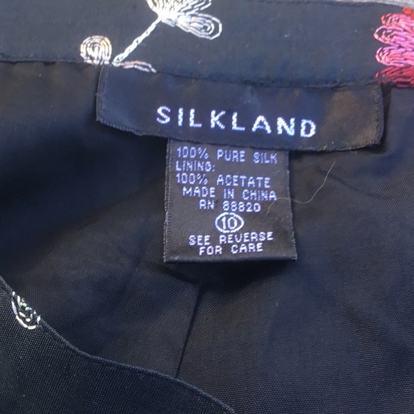 SILKLAND. Black silk lining pants 10 - Picture 4 of 4